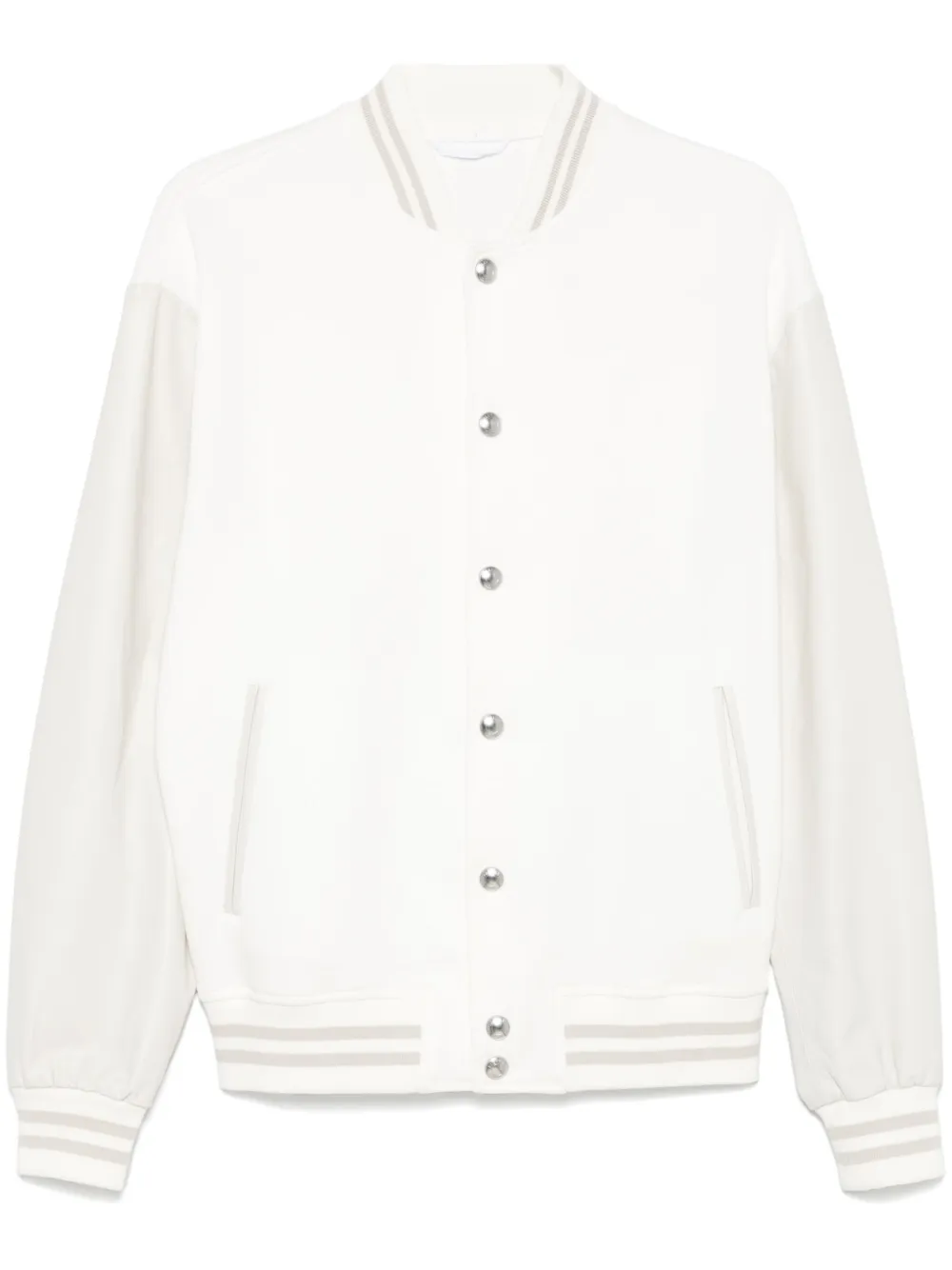 Jacheta Eleventy Panelled Bomber alb