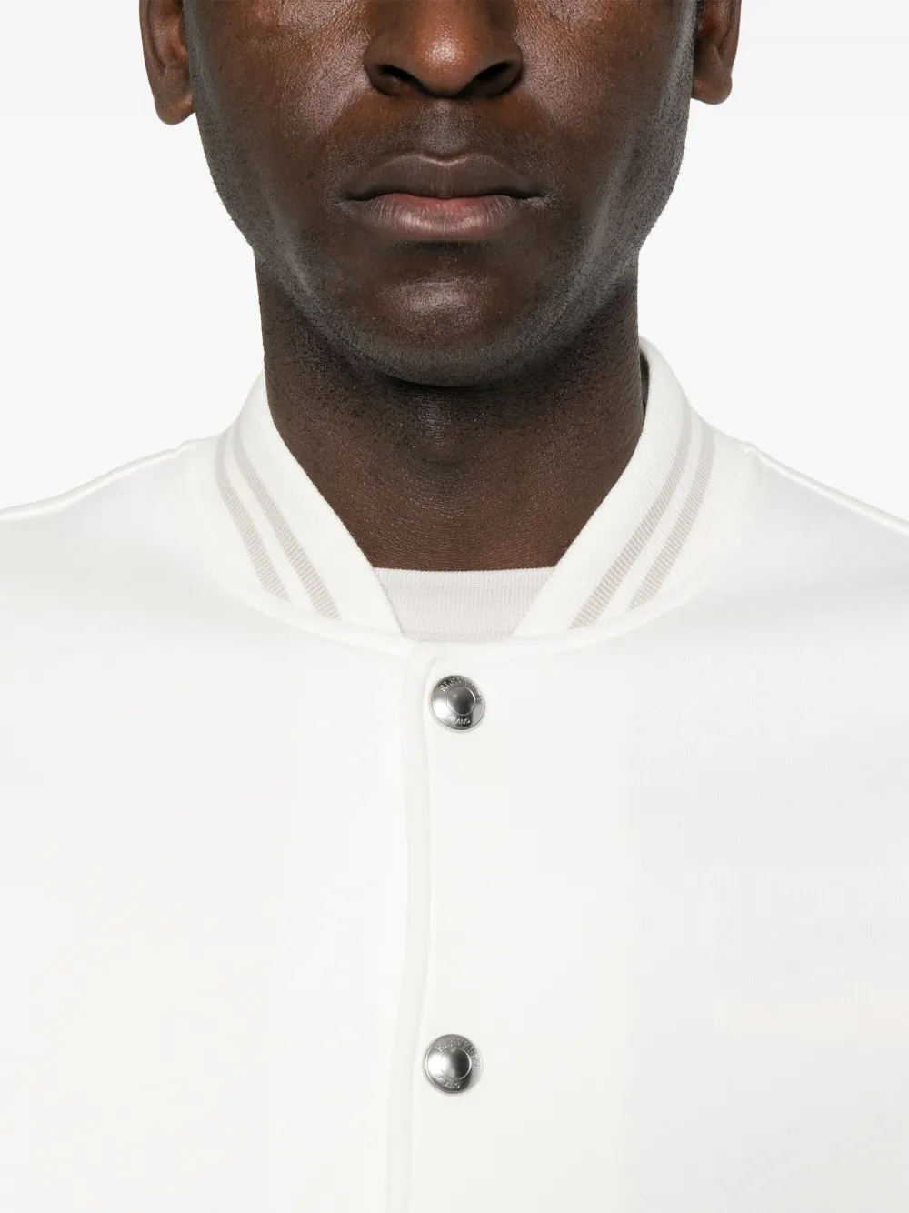 Jacheta Eleventy Panelled Bomber alb - imagine 4