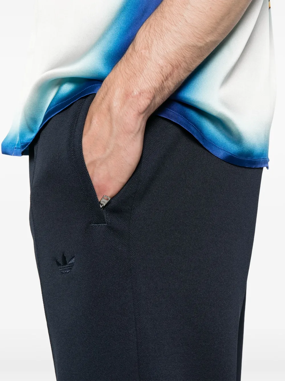 Pantaloni Adidas x Wales-Bonner Straight-Leg bleumarin - imagine 3