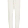 Pantaloni Eleventy Drawstring Tapered alb