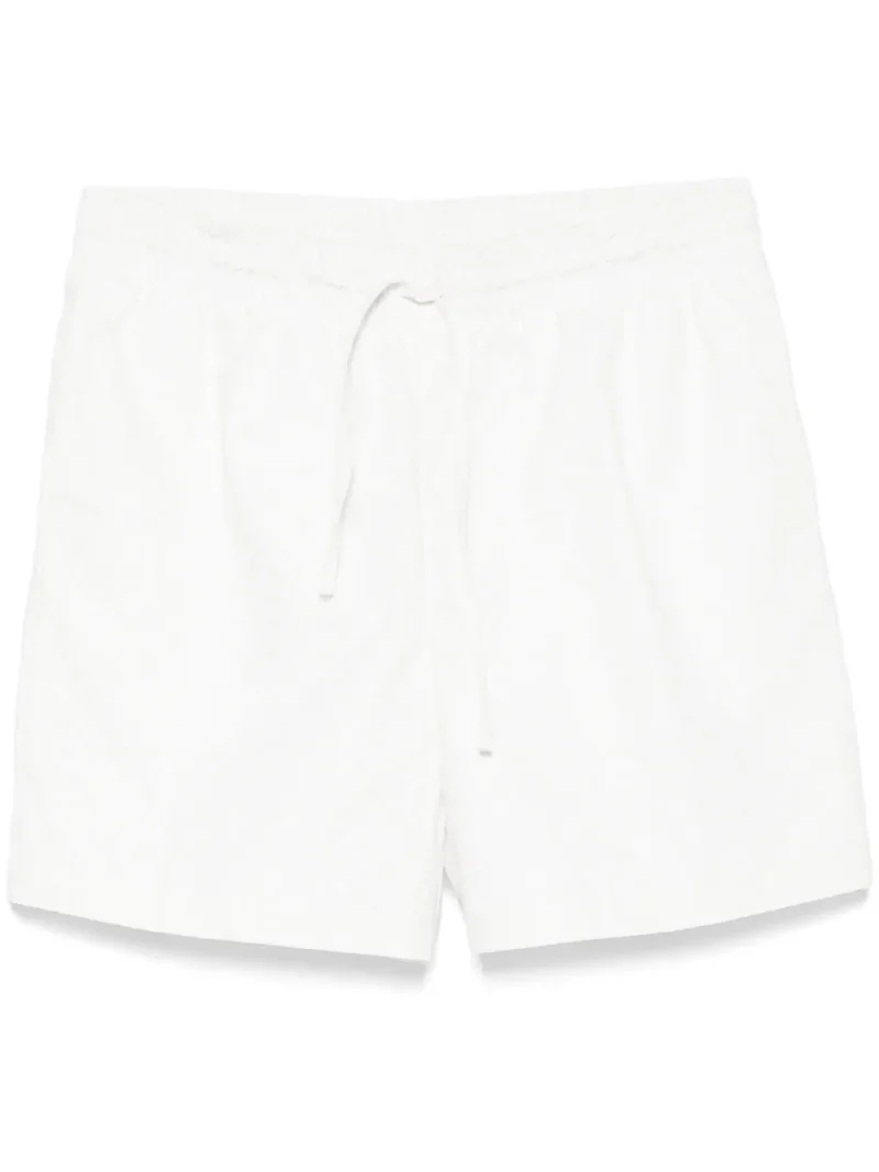 Pantaloni scurti Casablanca Monogram Drawstring alb