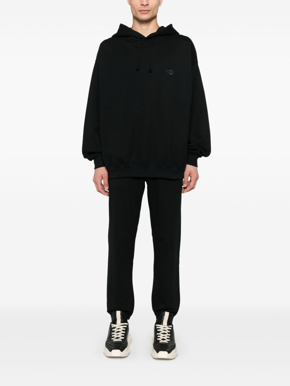 Pantaloni Y-3 French-Terry Track negru - imagine 4