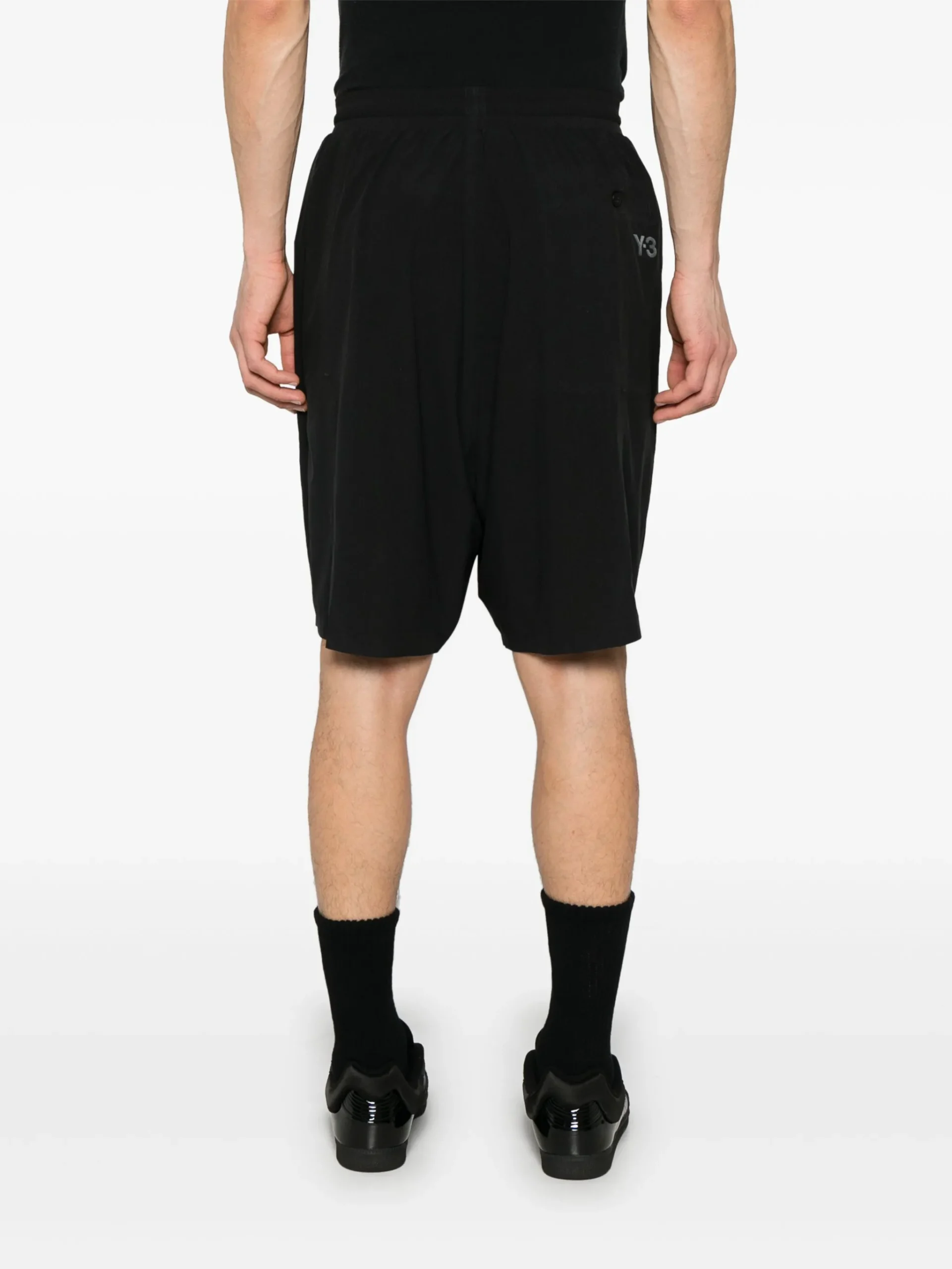 Pantaloni Y-3 Ultralight Woven negri - imagine 4