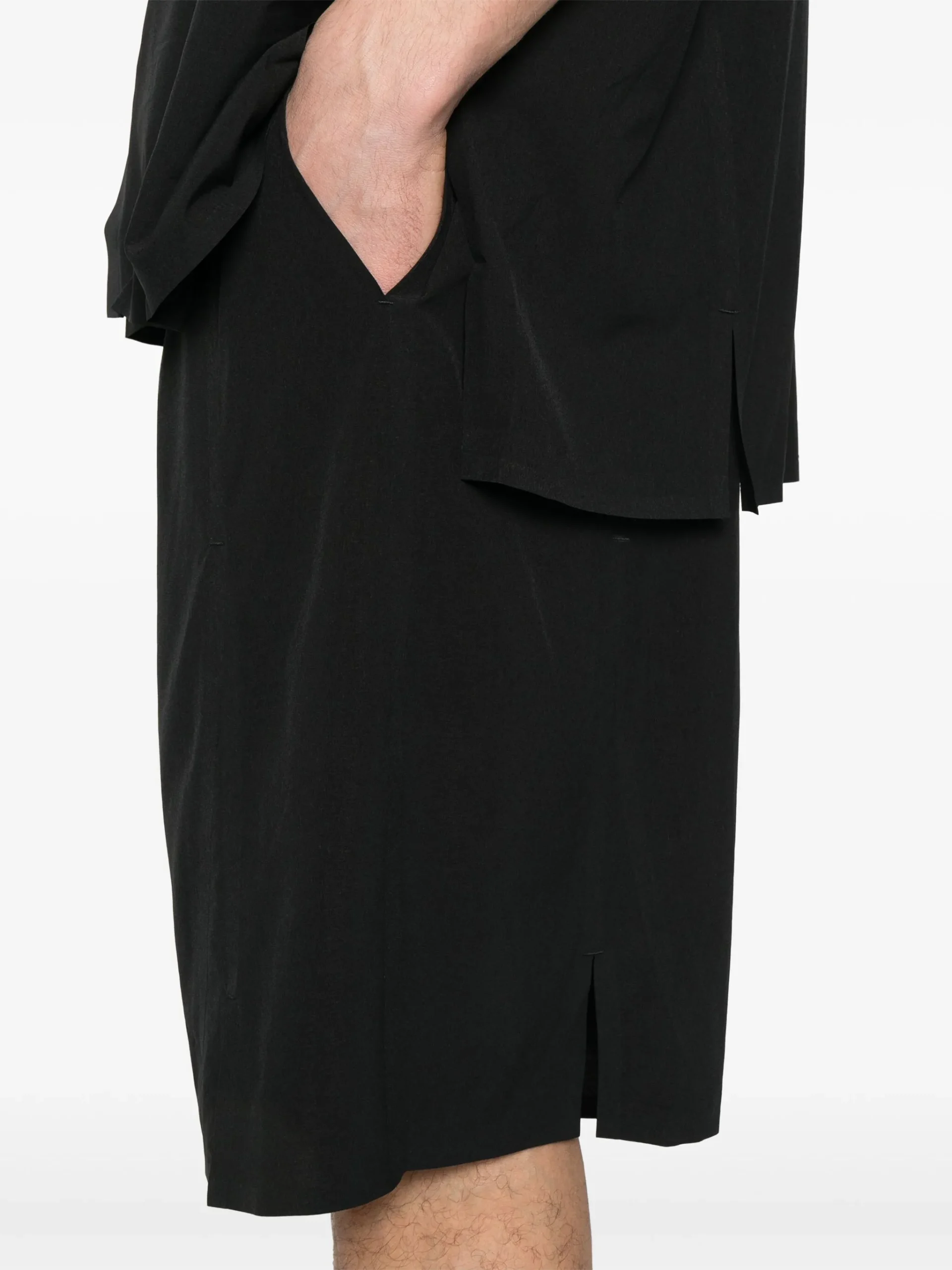 Pantaloni Y-3 Ultralight Woven negri - imagine 3