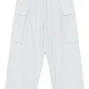 Pantaloni Y-3 Wide-Leg Cargo albastru