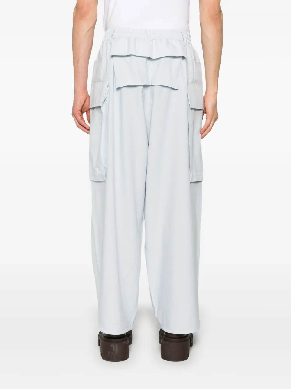 Pantaloni Y-3 Wide-Leg Cargo albastru - imagine 2