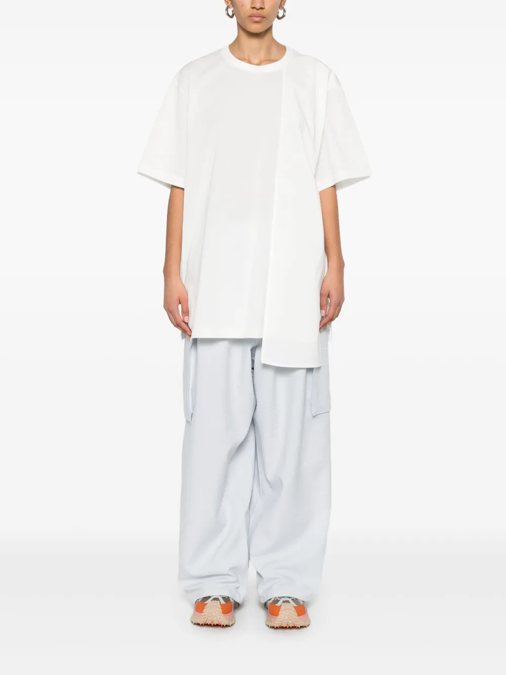 Pantaloni Y-3 Wide-Leg Cargo albastru - imagine 4