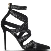 Pantofi cu toc Balmain Couture Ribbon negru