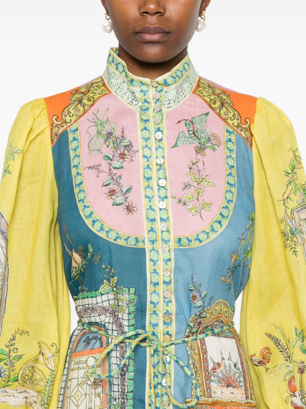 Rochie mini Alemais Monte multicolor - imagine 5