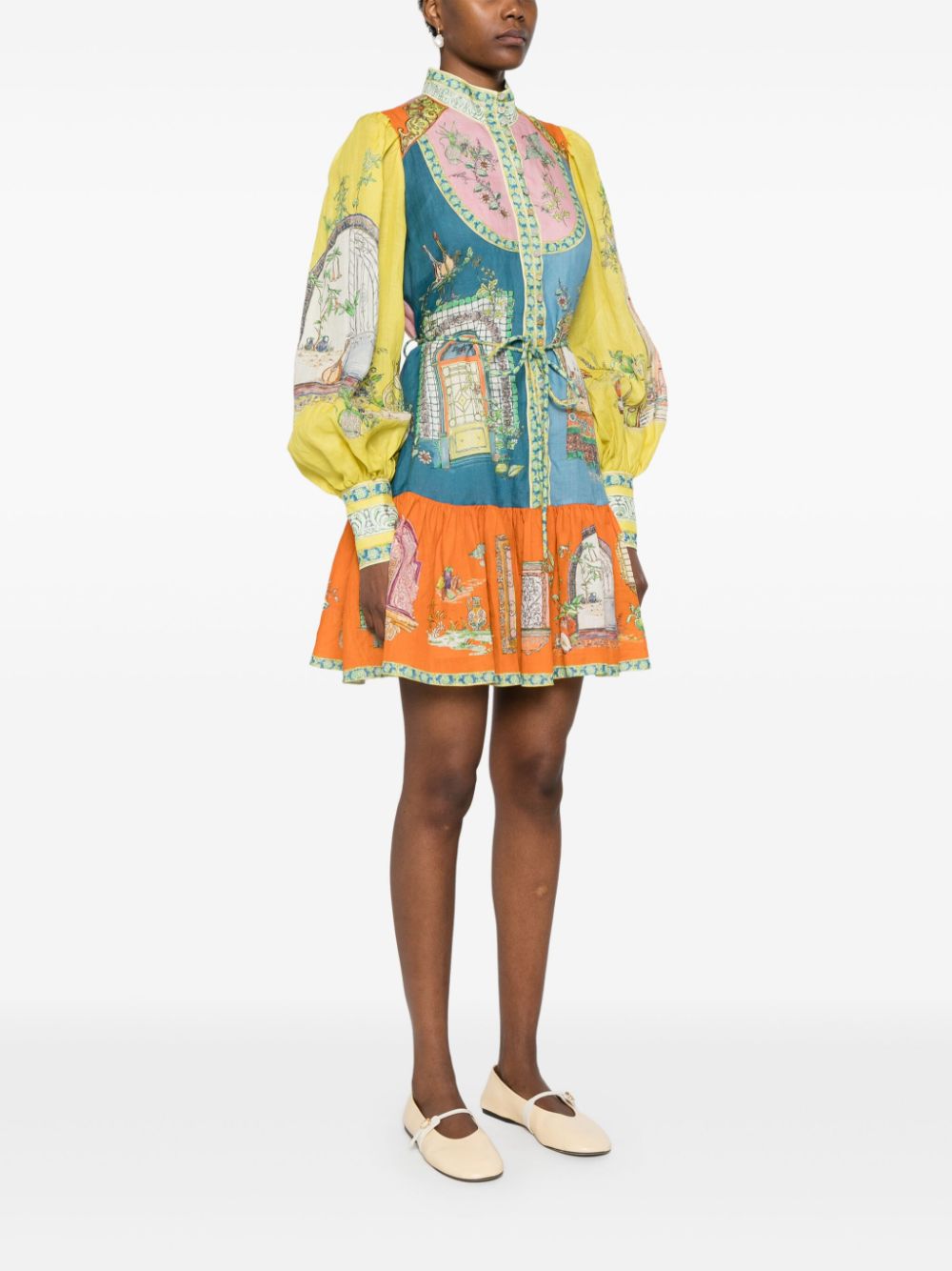 Rochie mini Alemais Monte multicolor - imagine 3