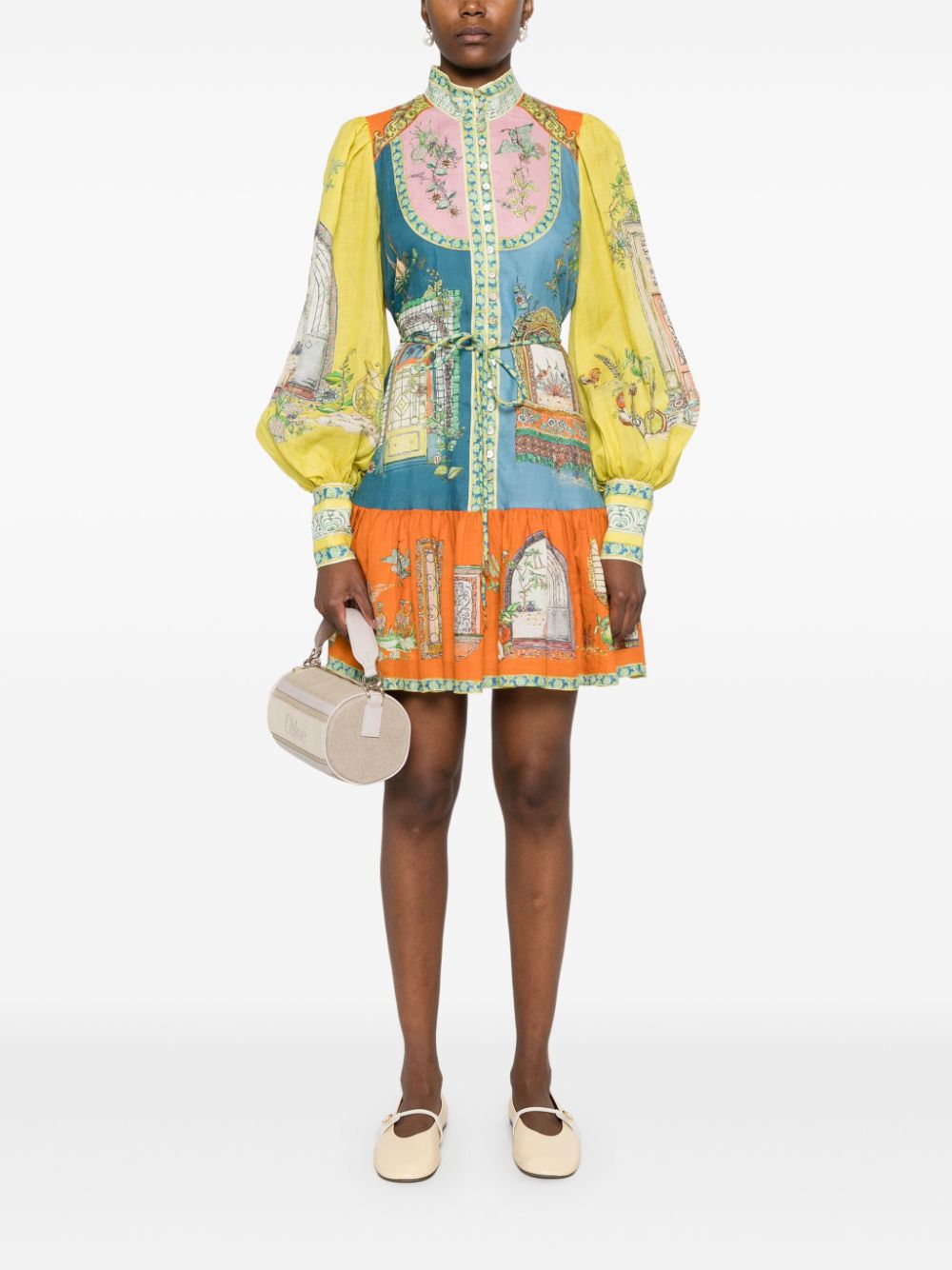 Rochie mini Alemais Monte multicolor - imagine 4