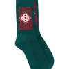 Sosete Casablanca logo-jacquard verde