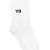 Sosete Y-3 logo-embroidered albe
