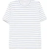 Tricou Eleventy striped alb
