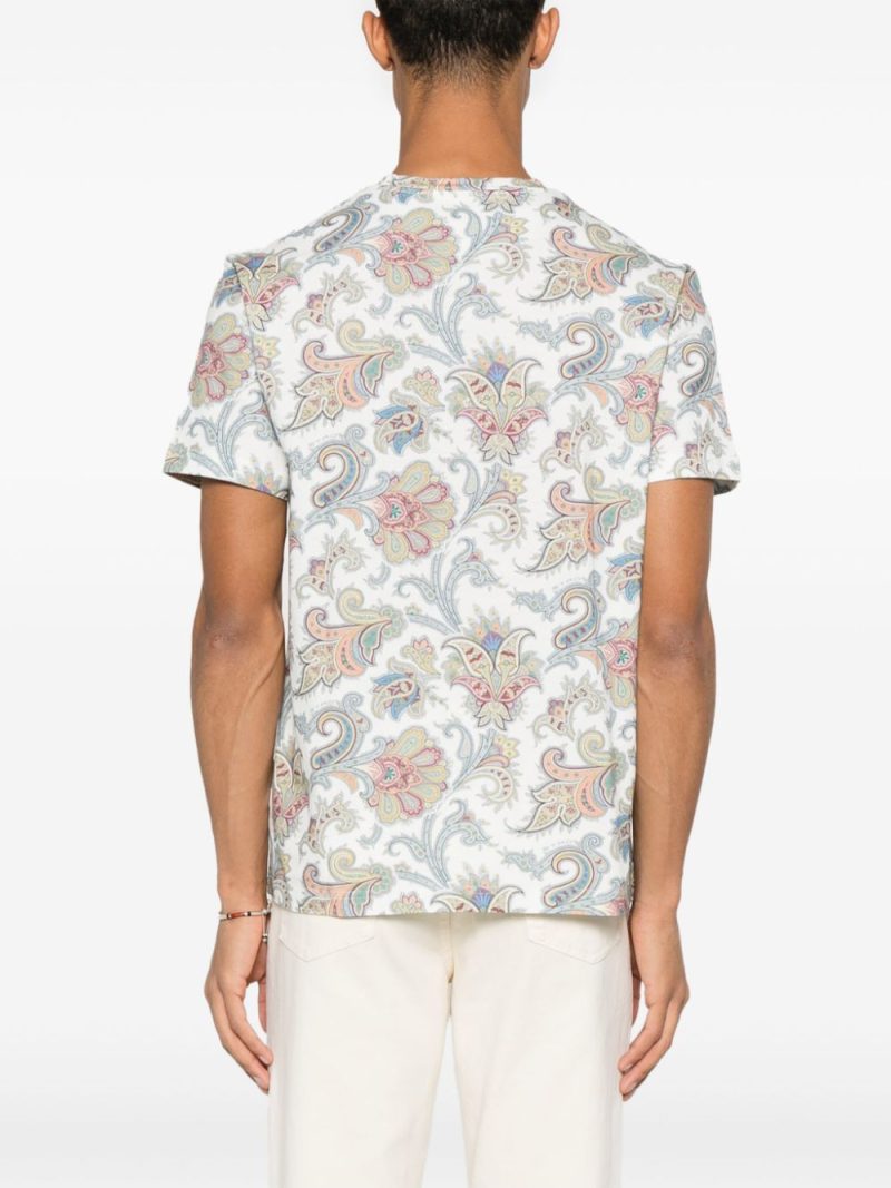 Alternative view of Tricou ETRO Paisley-Print alb