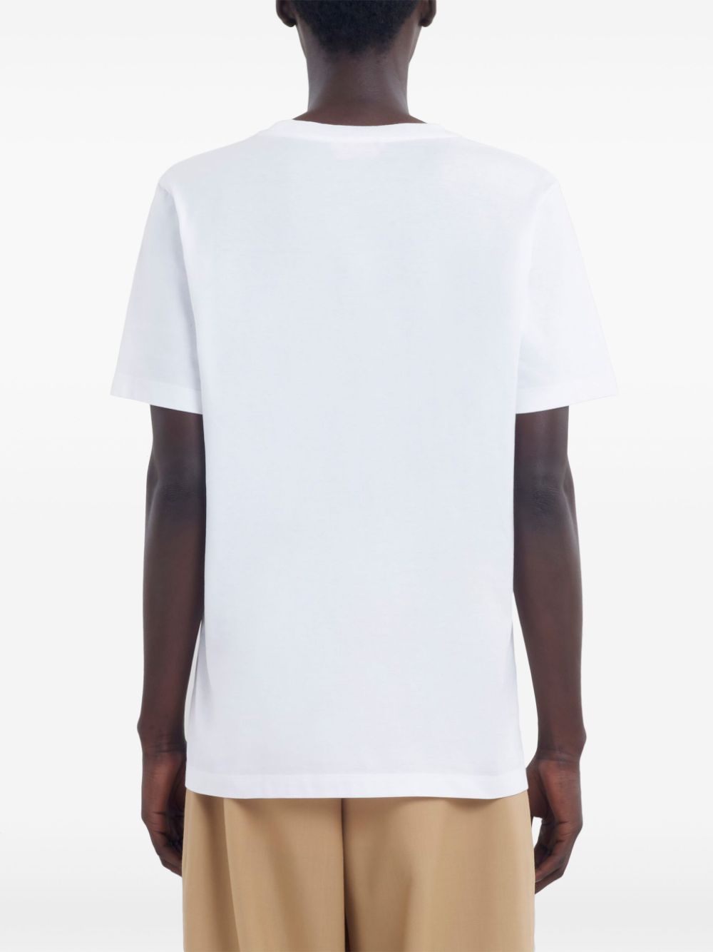 Tricou Marni Logo-Print alb - imagine 2