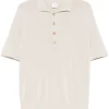Tricou polo Eleventy Embroidered-Edge bej