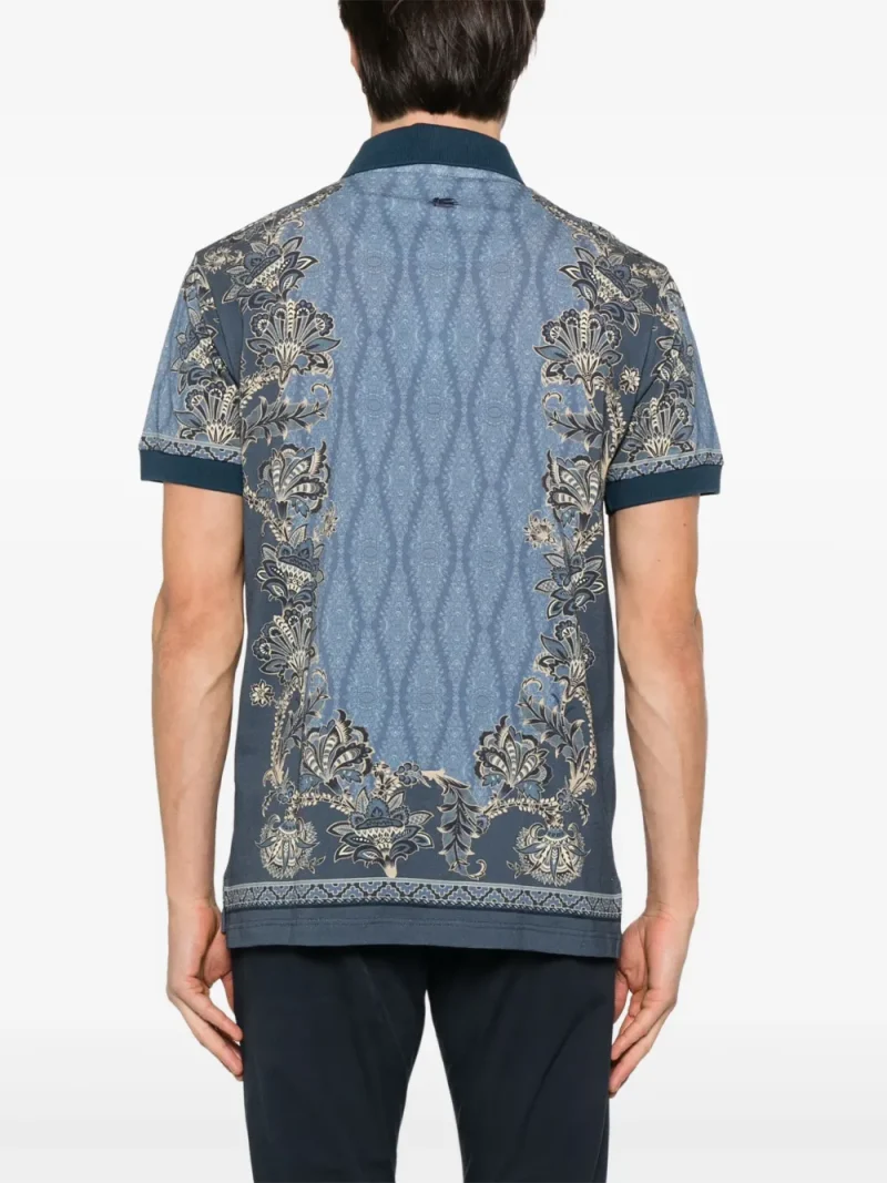Alternative view of Tricou polo ETRO Paisley-Print belumarin
