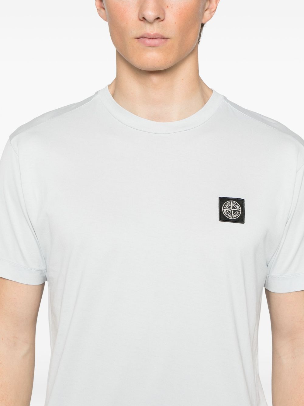 Tricou Stone Island Compass-Badge albastru - imagine 4