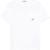 Tricou Stone Island Compass-motif alb