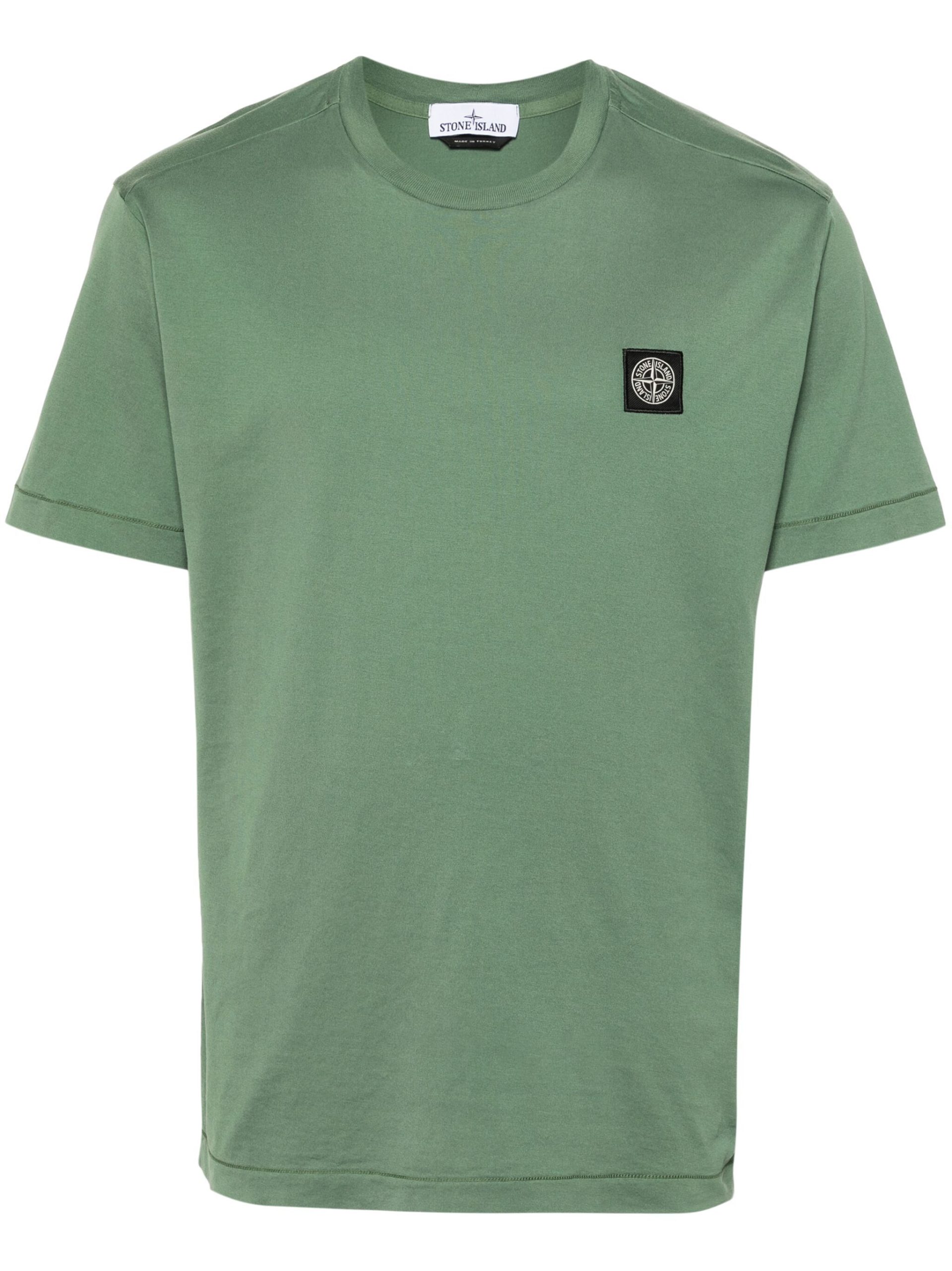 Tricou Stone Island Compass-patch verde