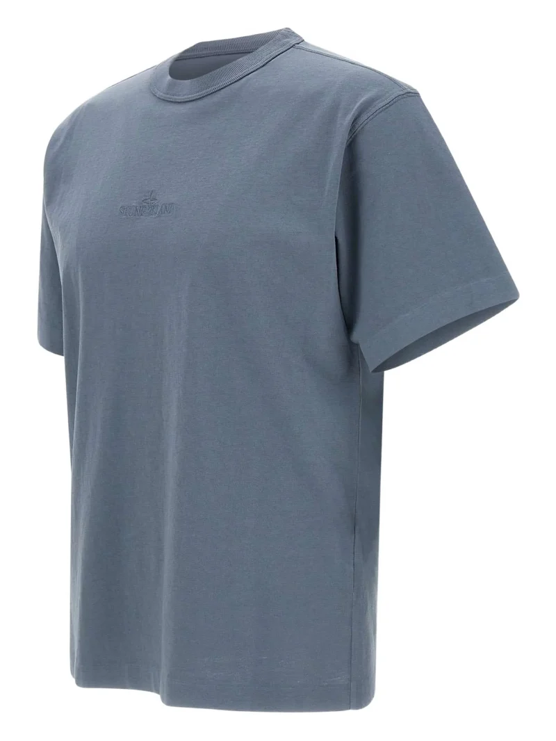 Alternative view of Tricou Stone Island Cotton albastru