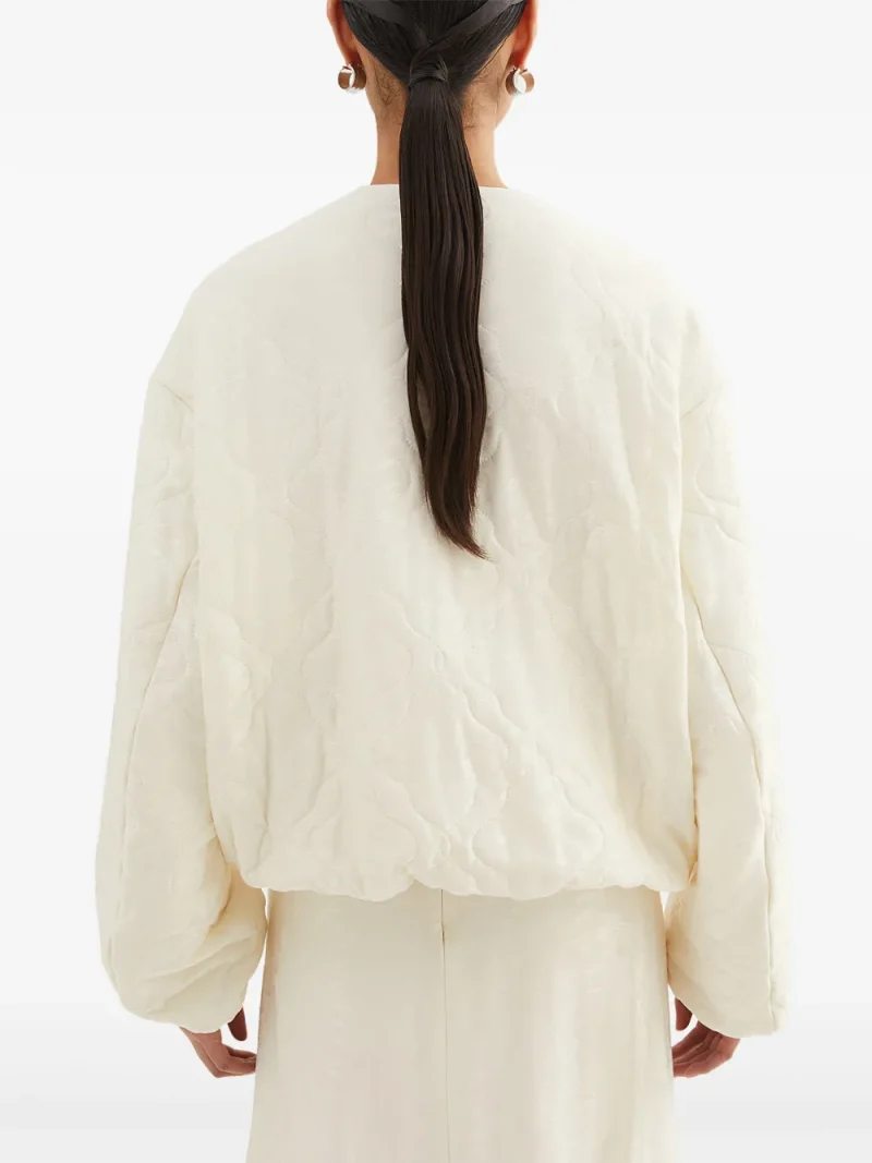Alternative view of Jacheta JIL SANDER Jacquard Bomber alb