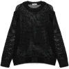 Pulover Jil Sander open-knit negru