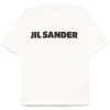 Tricou JIL SANDER Logo-Print alb