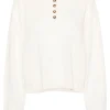 Pulover polo Loulou de Saison Homere alb