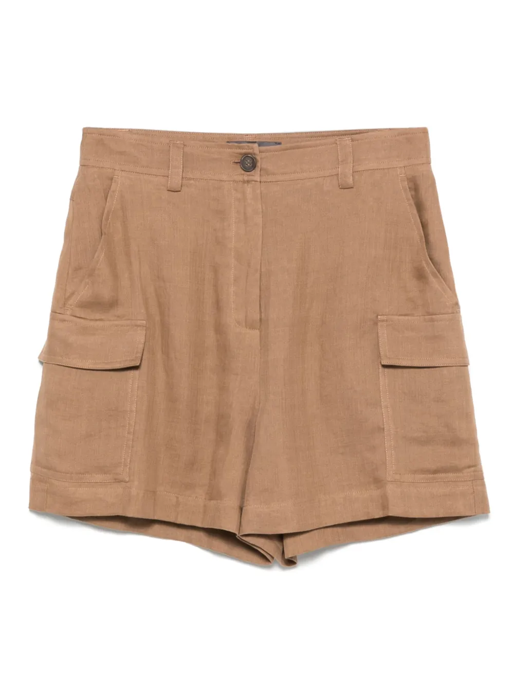 Pantaloni scurti Lorena Antoniazzi Ramie bej