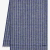 Esarfa Ferragamo tartan albastru