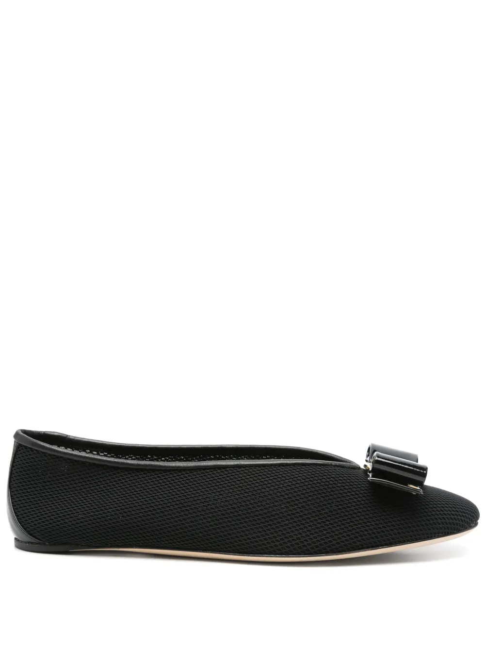 Balerini Ferragamo Vara Ballet Flats negru