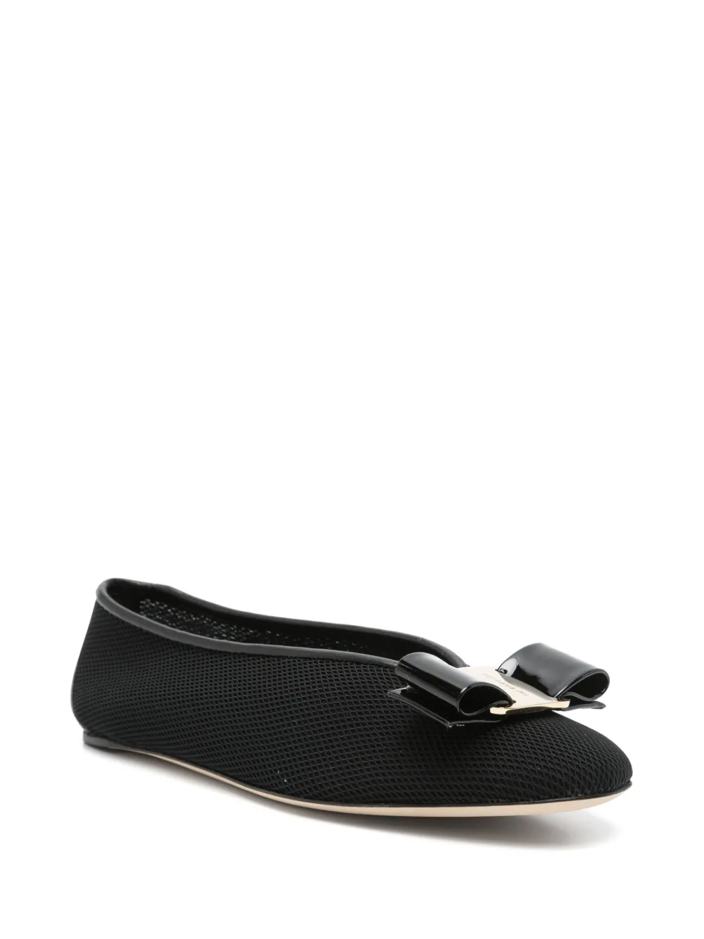 Balerini Ferragamo Vara Ballet Flats negru - imagine 3