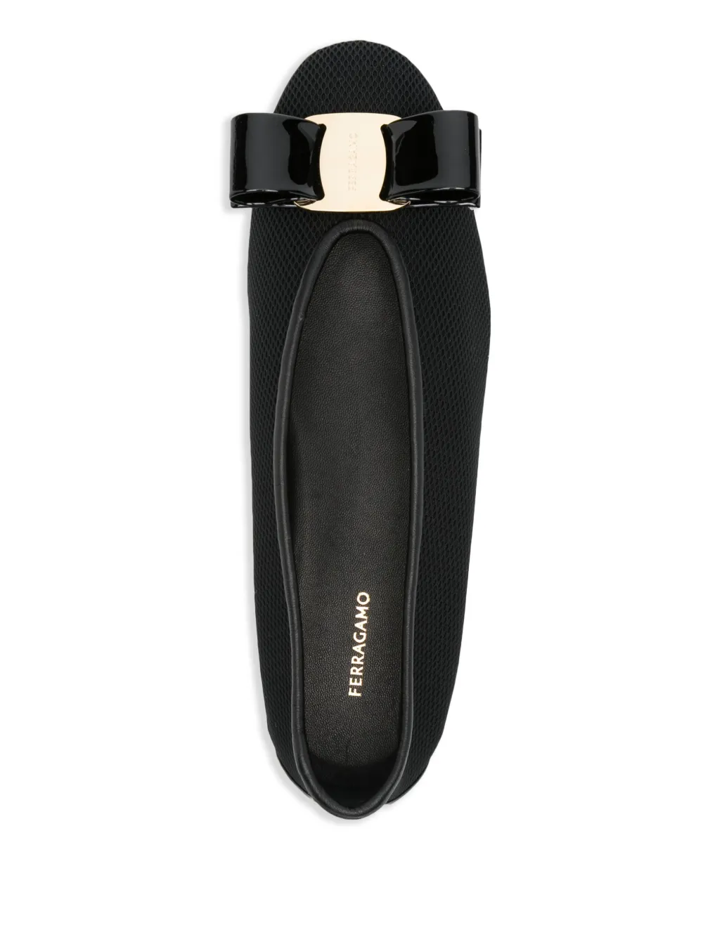 Balerini Ferragamo Vara Ballet Flats negru - imagine 4