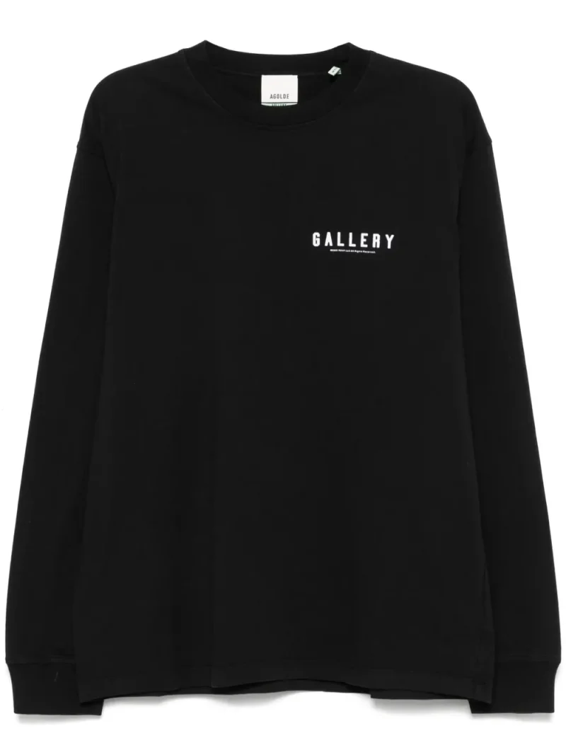 Bluza AGOLDE Logo-Print negru