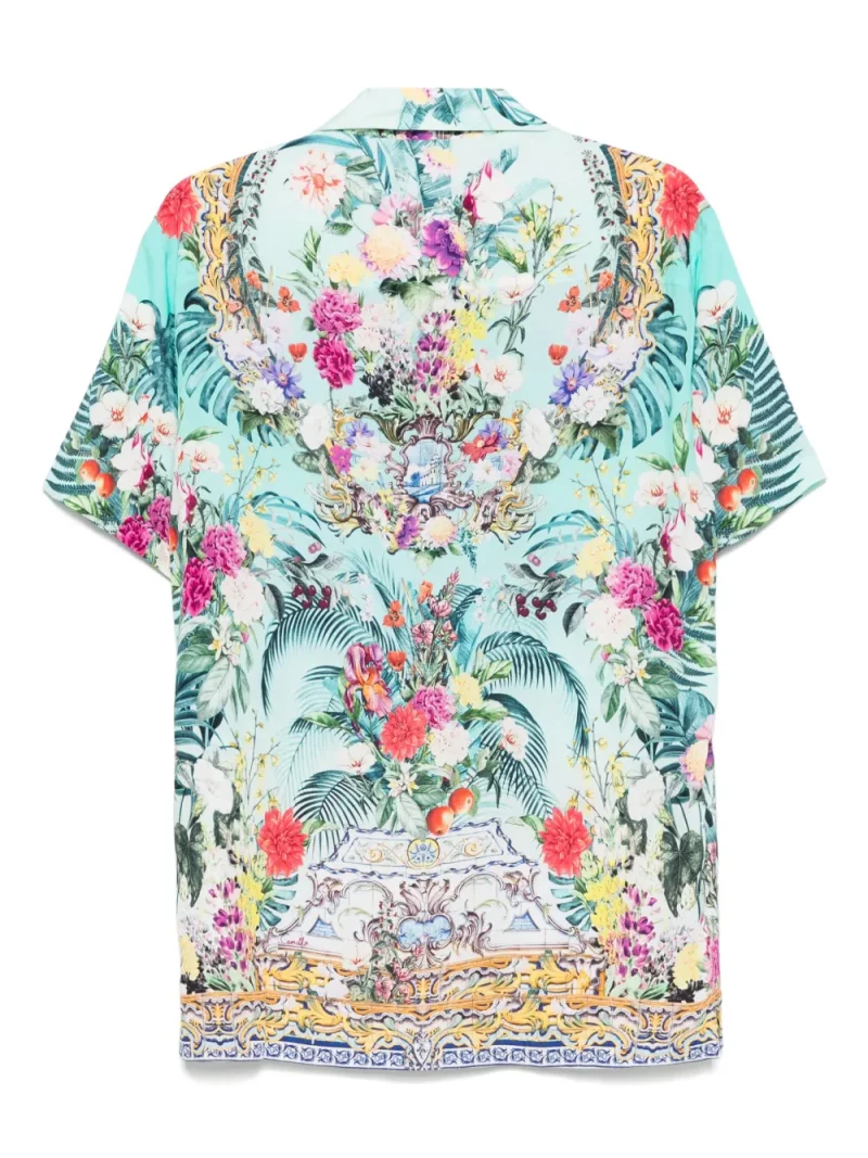 Alternative view of Camasa Camilla Floral-Print albastru