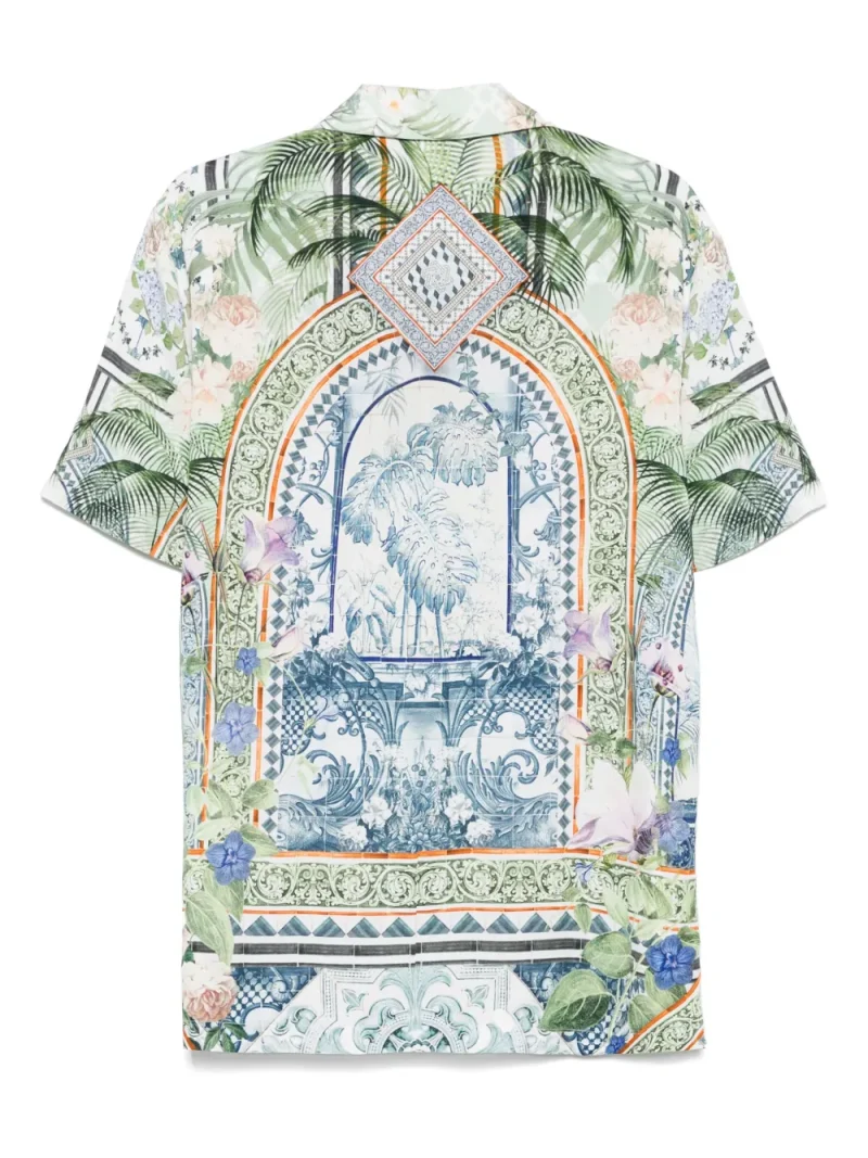 Alternative view of Camasa Camilla Jardim Party-Print verde