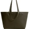 Geanta AMI Paris Midi Tote khaki