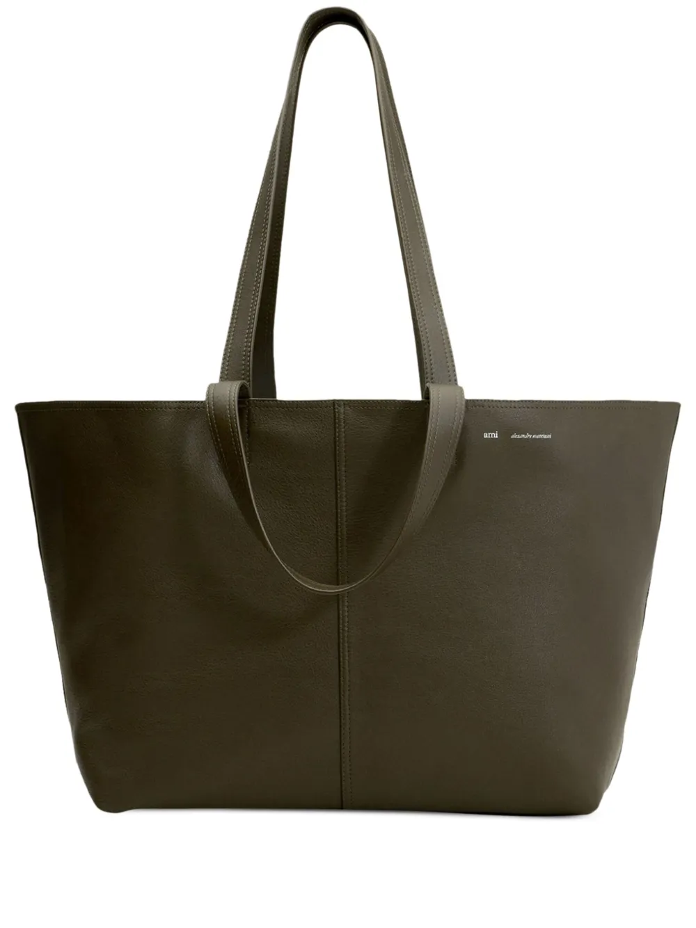 Geanta AMI Paris Midi Tote khaki