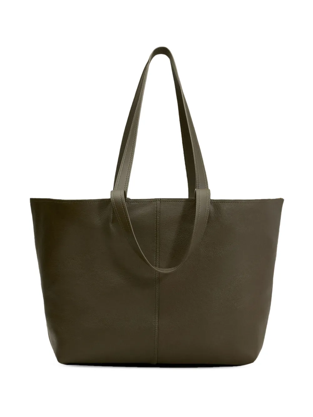 Geanta AMI Paris Midi Tote khaki - imagine 2