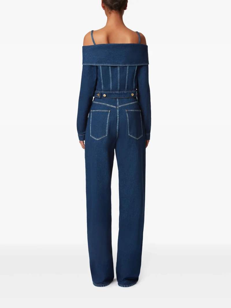 Alternative view of Jacheta Nina Ricci Off-Shoulder Denim albastru