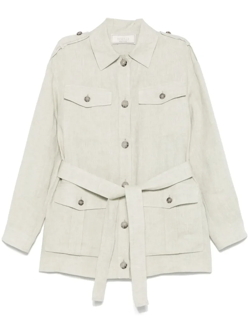 Jacheta Peserico Belted khaki