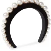 Nina Ricci Pearl-Embellished Headband negru
