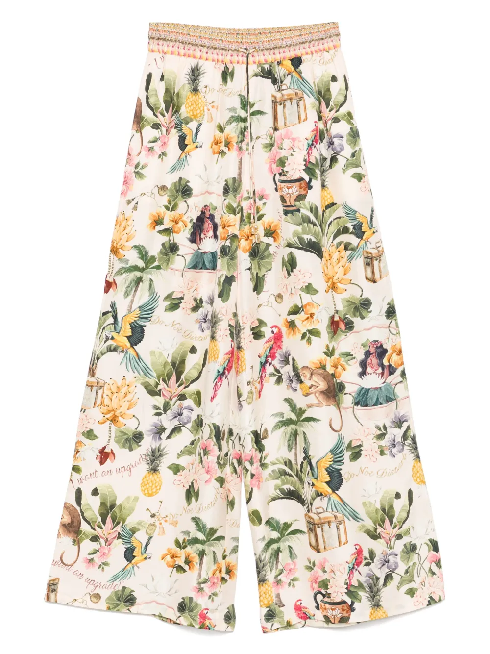 Pantaloni Camilla Graphic-Print multicolor