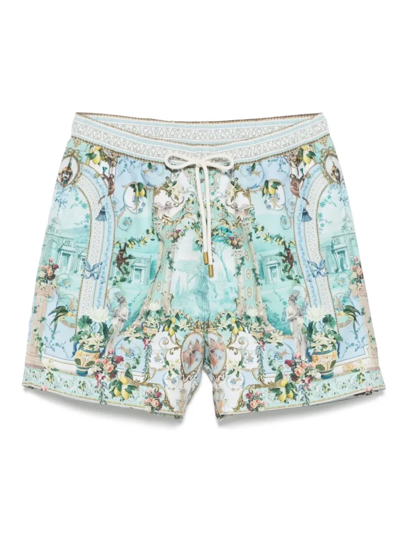 Pantaloni scurti Camilla Graphic-Print Swim multicolor