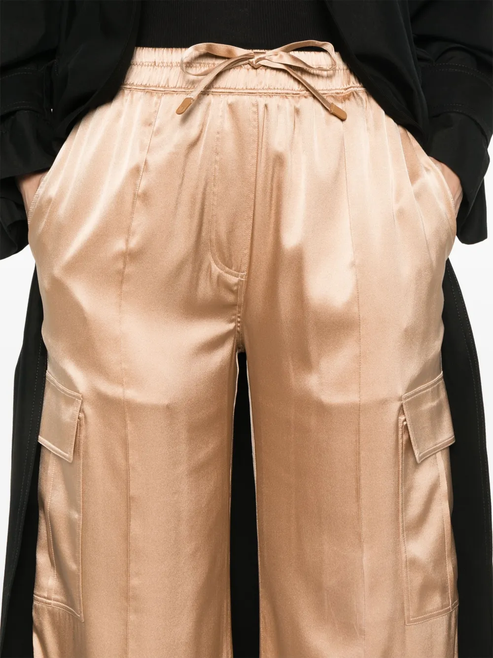 Pantaloni TOM FORD Satin Cargo bej - imagine 5