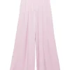 Pantaloni Zimmermann Silk Tuck roz