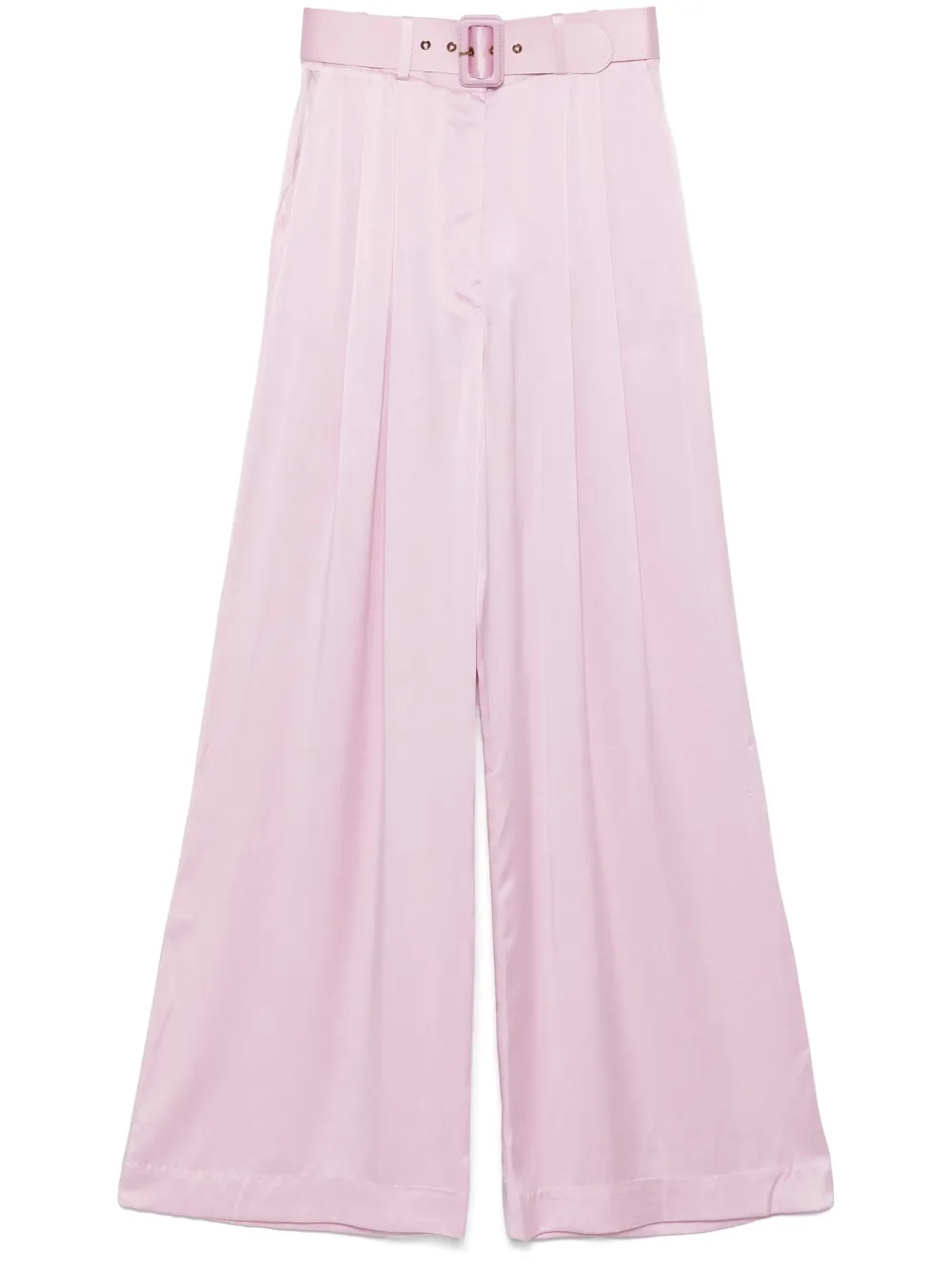 Pantaloni Zimmermann Silk Tuck roz