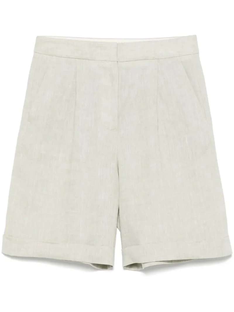 Pantaloni scurti Peserico Linen khaki